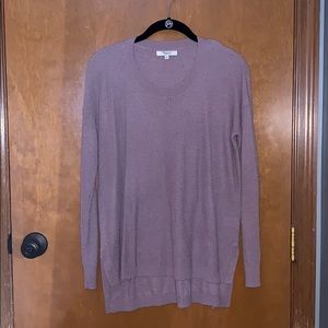 Lilac purple Madewell scoop neck sweater